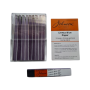 10x booklets with 20 strips each (6cm x 1cm) to test for acids (pH1-pH6). Total 200 strips.