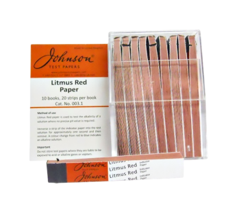 Litmus Paper Red 10s
