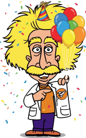 Einstein Mascot - Party Theme